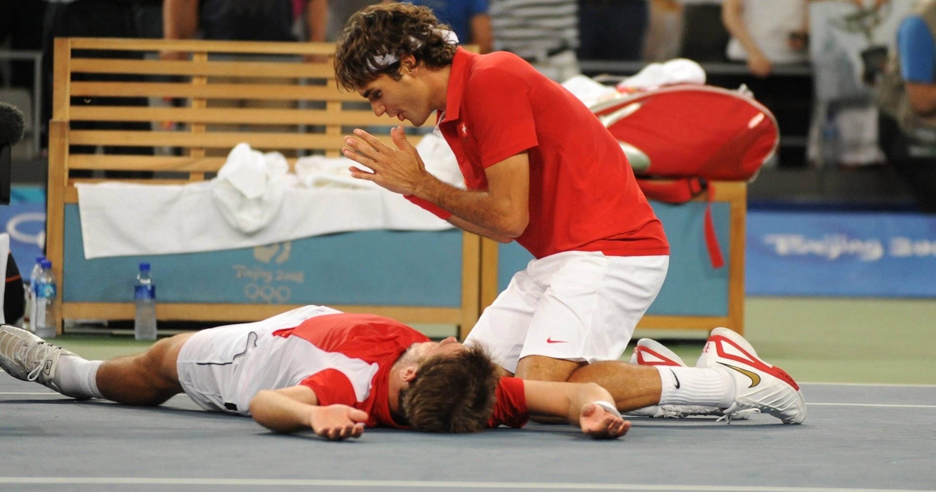 Roger Federer and Stan Wawrinka Olympics 2008