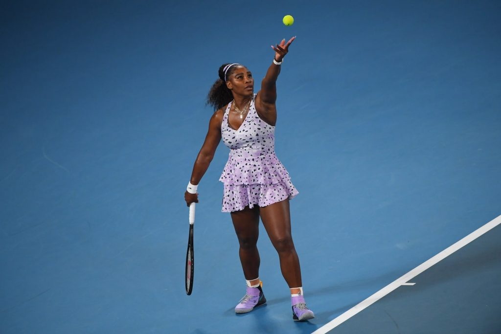 Serena Williams during the 2020 Australian Open