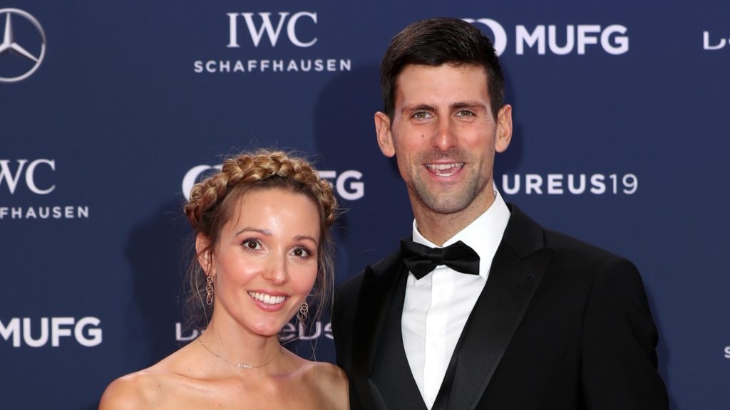 Jelena and Novak Djokovic - cropped