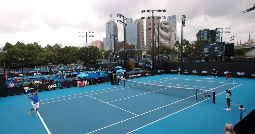 A court at Melbourne Park 