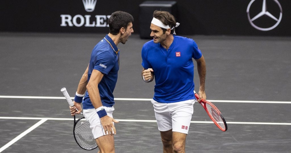 Federer and Djokovic played double together during the 2018 Laver Cup