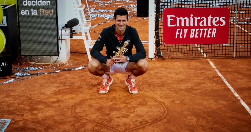 Novak Djokovic won the Madrid Masters 1000 in 2019.