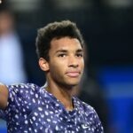 Félix Auger-Aliassime, at Montpellier in 2020