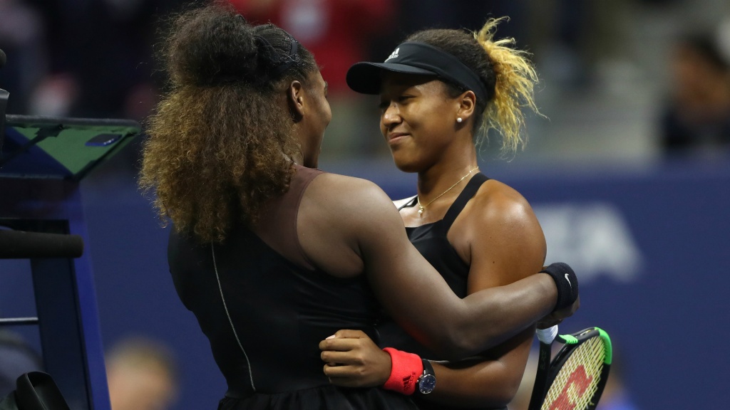 Serena Williams and Naomi Osaka at the 2018 US Open 09082018