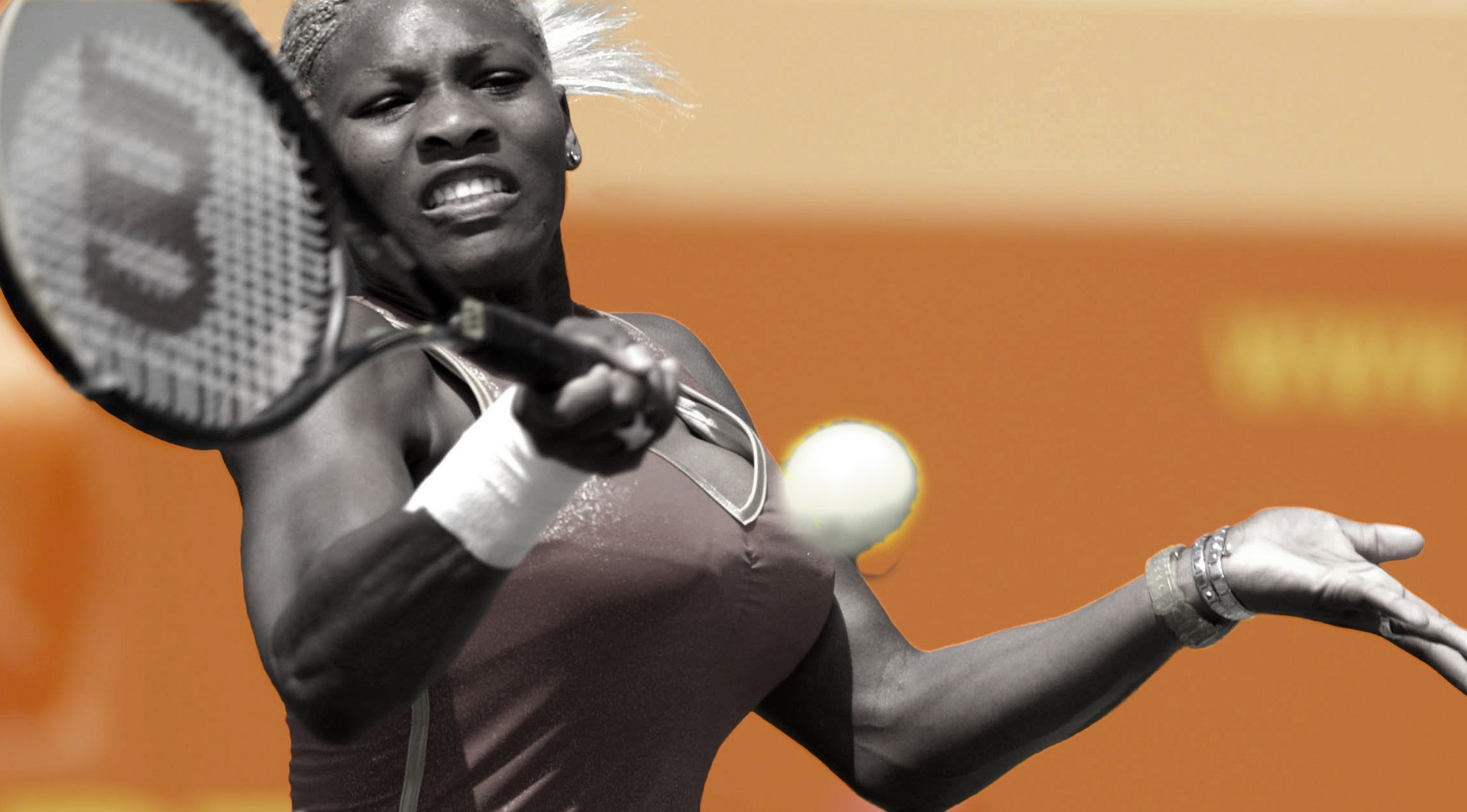 The 19th, May, 2002, Serena finally won a title on clay