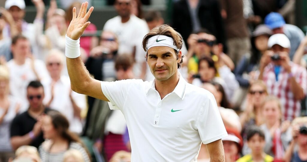 Roger Federer at Wimbledon in 2012