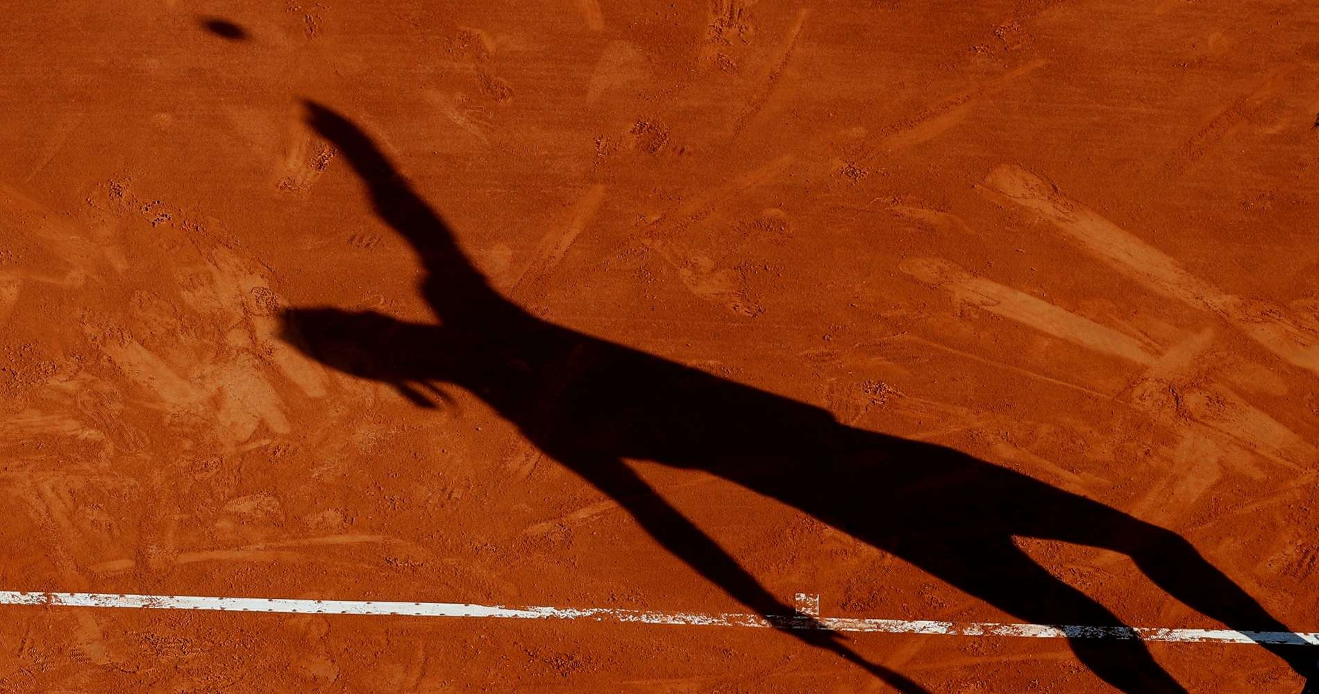 Rafael Nadal's shadow, Monte-Carlo, 2019