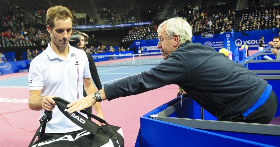 RICHARD GASQUET WITH HIS FATHER