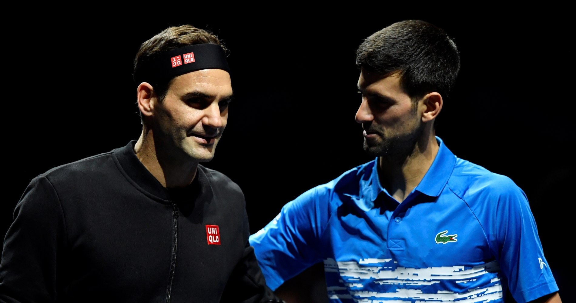 Roger Federer and Novak Djokovic, ATP Finals 2019