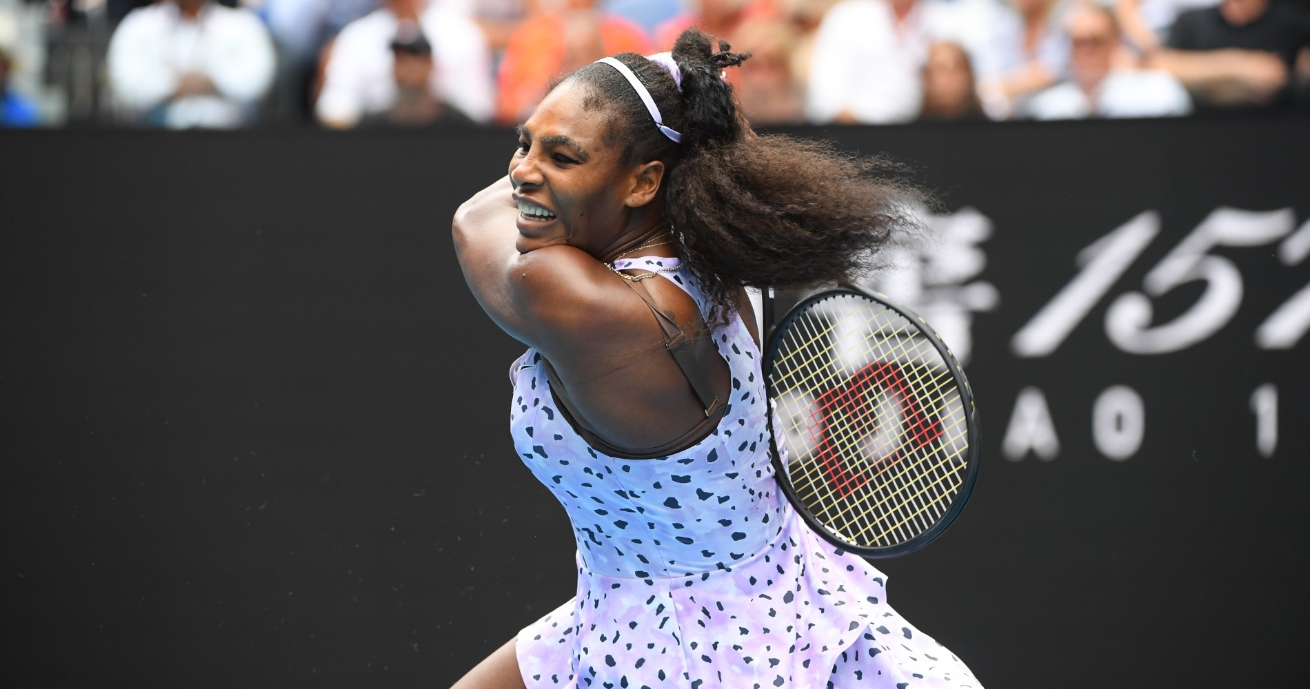 Serena Williams, pendant l'Open d'Australie 2020.