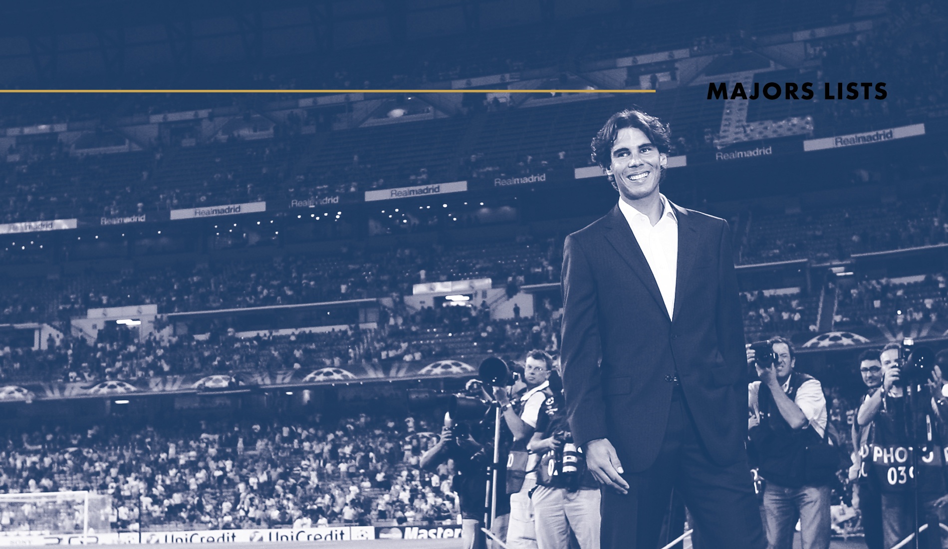 Rafael Nadal - Real Madrid : Tennis Majors Lists