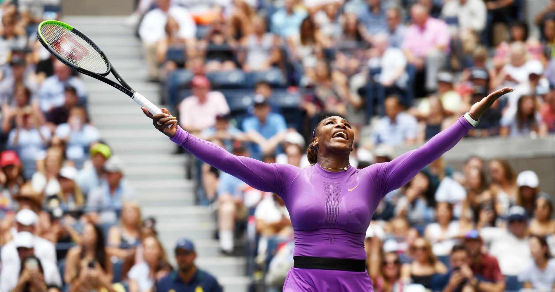 Serena Williams - Big crowd - US Open