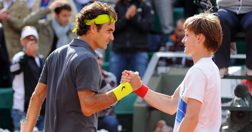 Goffin Federer Roland Garros 2012
