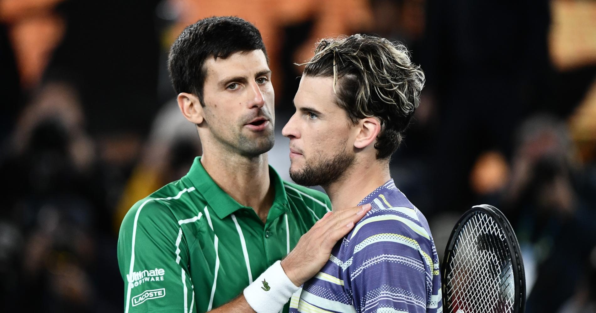 Novak Djokovic & Dominic Thiem, 2020 Australian Open