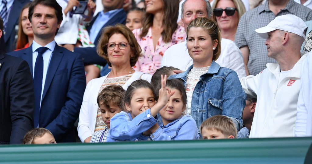 Mirka Federer et ses enfants