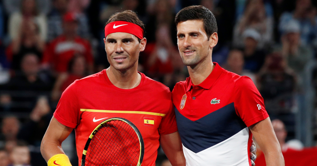 Novak Djokovic et Rafael Nadal - ATP Cup 2020