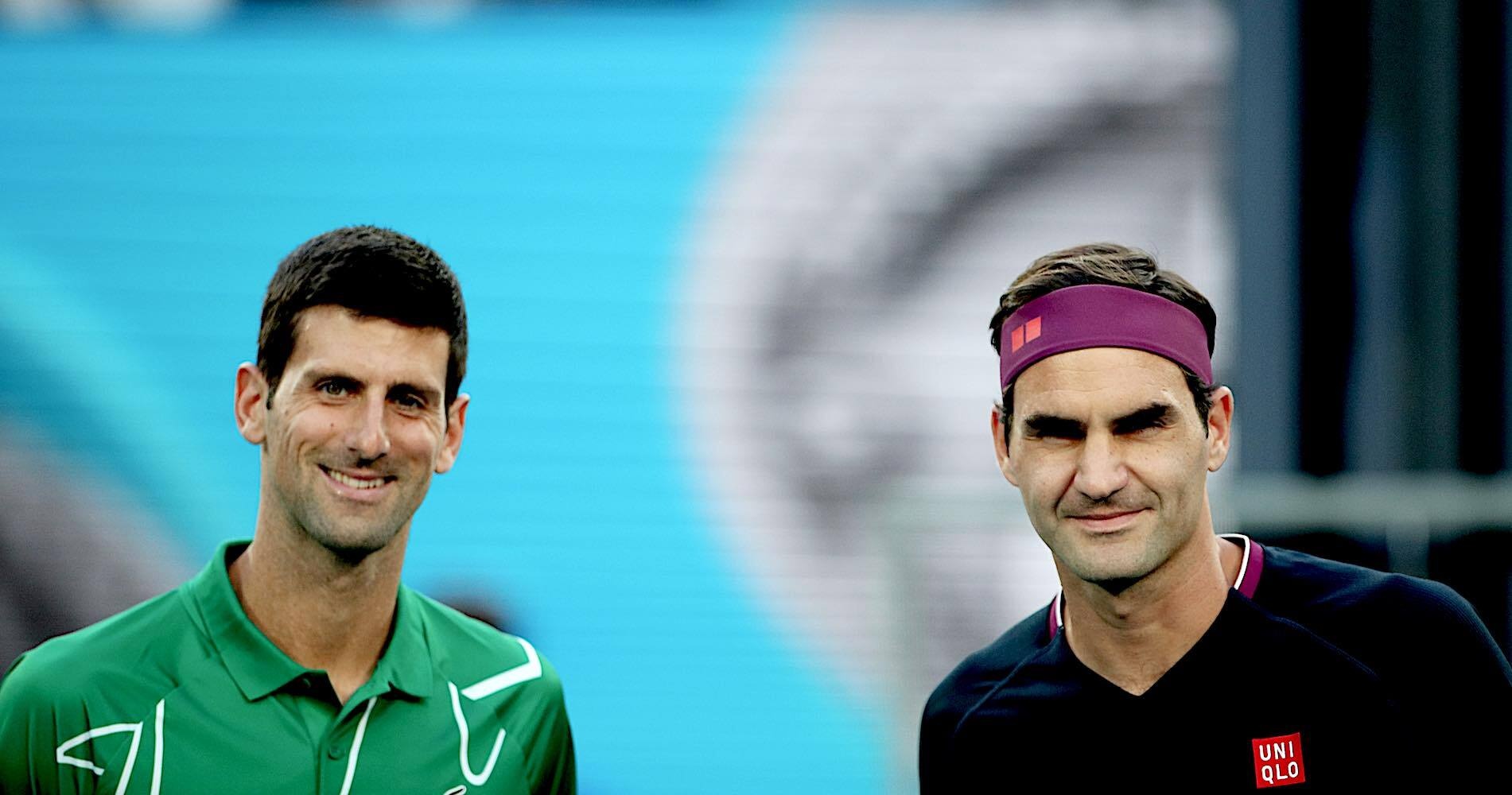 Djokovic et Federer, Open d'Australie 2020
