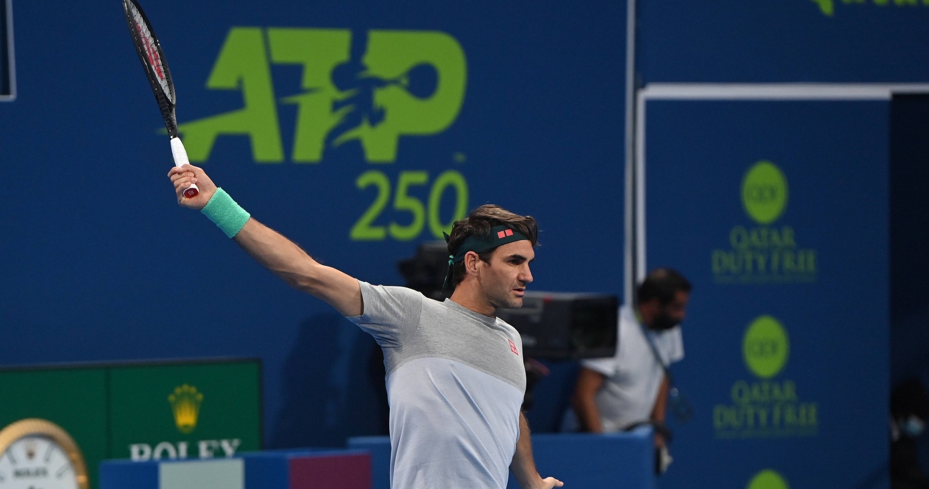 Roger Federer Doha 2021
