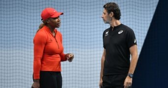 Serena Williams & Patrick Mouratoglou, Melbourne, 2021