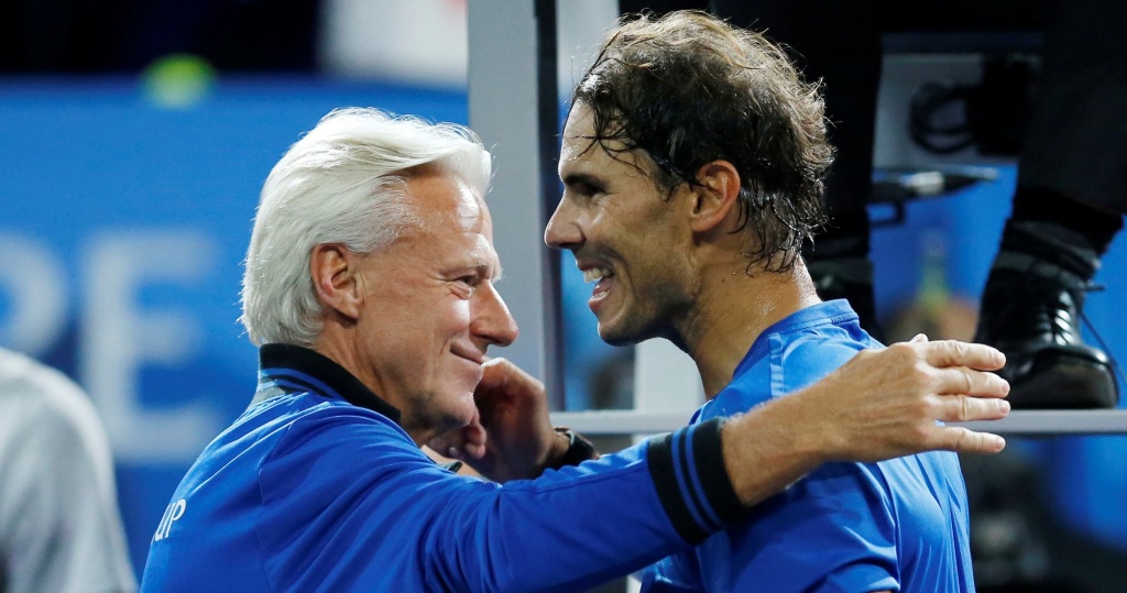 Björn Borg et Rafael Nadal, Laver Cup, 2019