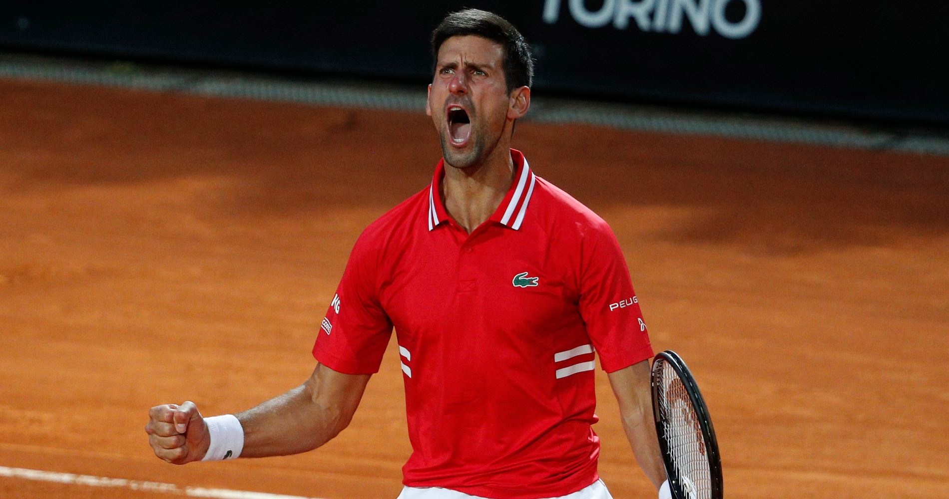 Novak Djokovic at Rome in 2021