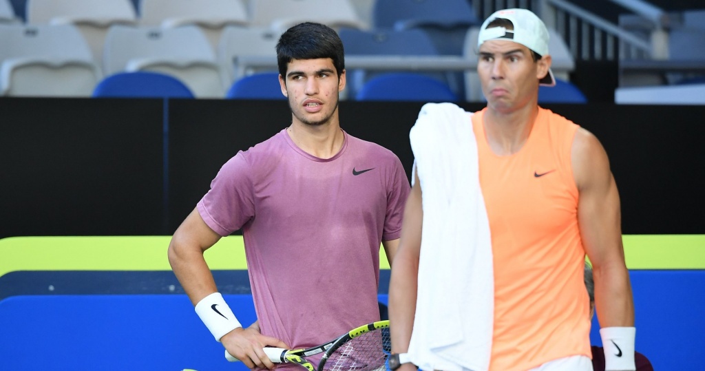 Carlos Alcaraz & Rafael Nadal, Melbourne, 2021