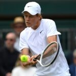 Jannik Sinner at Wimbledon in 2021