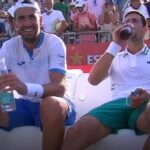 Carlos Gomez-Herrera & Novak Djokovic at Mallorca in 2021
