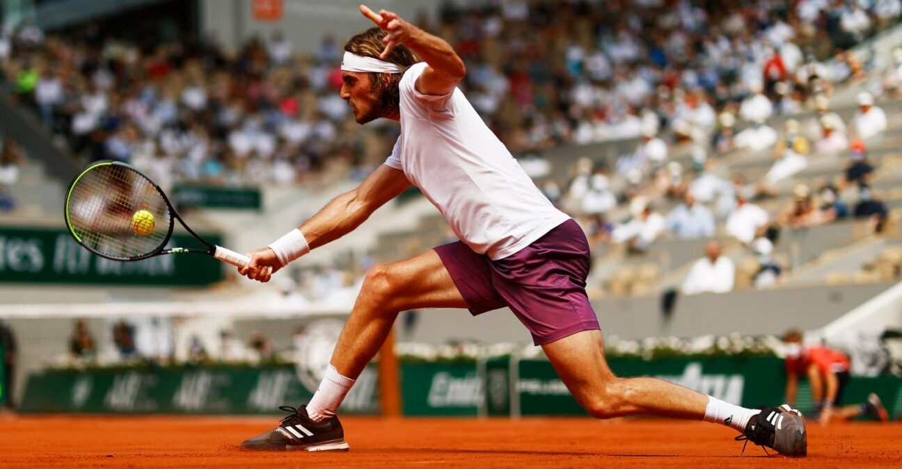 Stefanos Tsitsipas at Roland-Garros in 2021