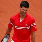 Novak Djokovic at Roland-Garros in 2021