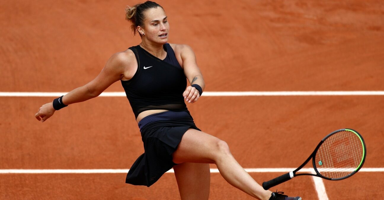 Aryna Sabalenka at Roland-Garros in 2021