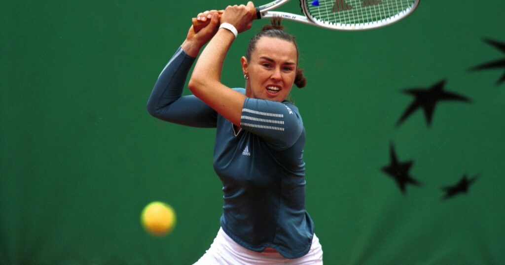 Martina Hingis at Roland-Garros in 2021