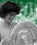 Virginia Wade at Wimbledon in 2021