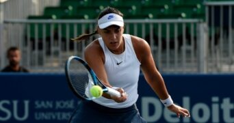 Ana Konjuh advanced to the semi-finals in the Mubadala Silicon Valley Classic tournament Friday. She beat Shuai Zhang in a close match.