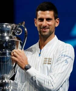 Novak Djokovic at the ATP Finals in 2021