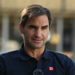 Roger Federer, à Doha en 2021