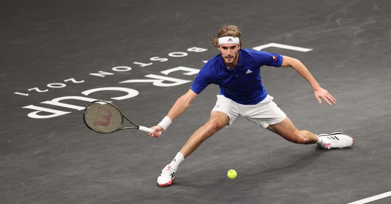 Stefanos Tsitsipas at the Laver Cup in 2021