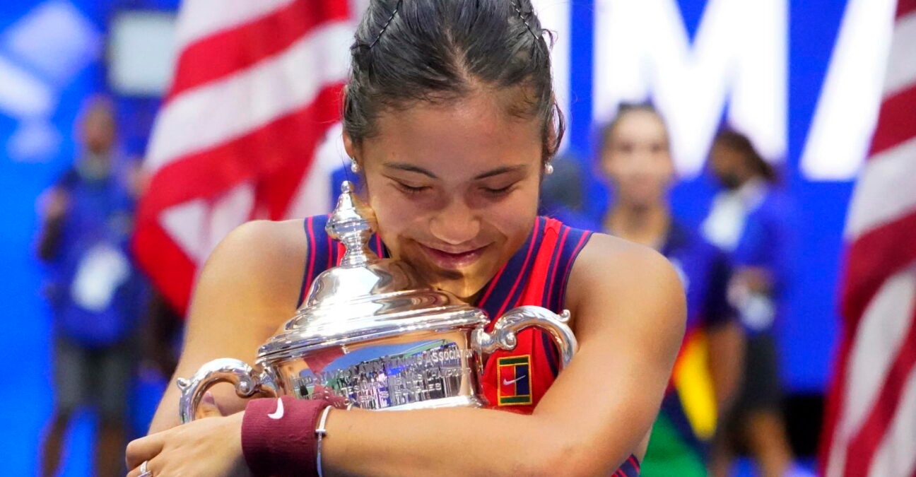 Emma Raducanu, à l'US Open en 2021