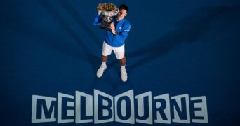 Djokovic 2015 Australian Open (Panoramic)
