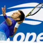 Novak Djokovic on Day 2 of the 2021 U.S. Open