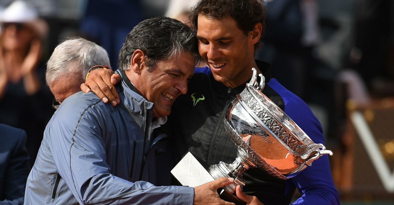 Rafael Nadal et Toni Nadal à Roland-Garros en 2017