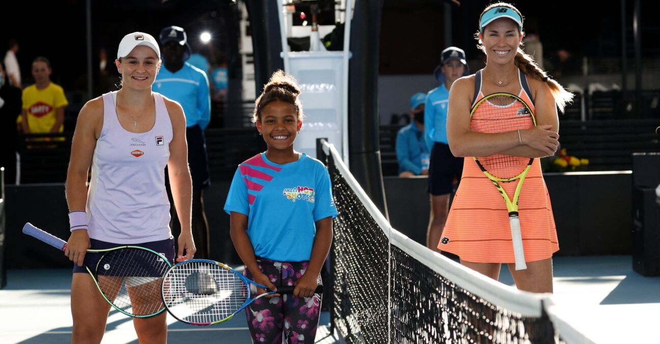 Ash Barty and Danielle Collins