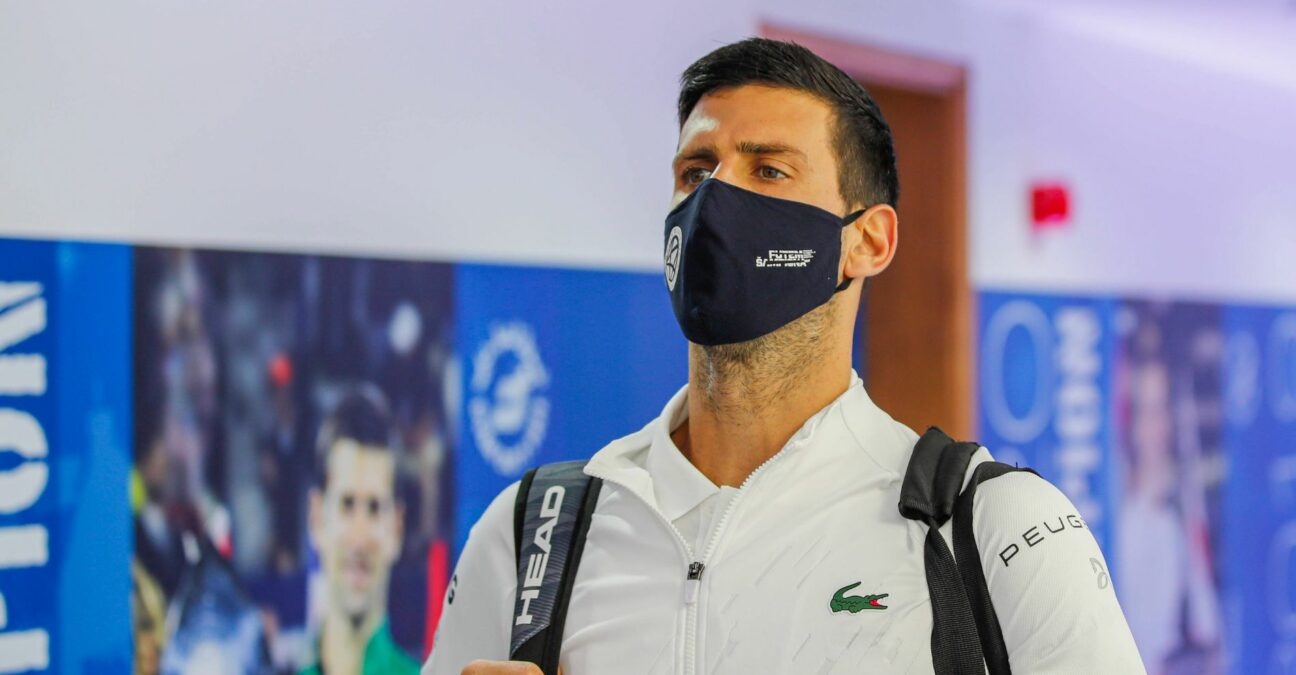 Novak Djokovic at the Dubai Dubai Duty Free Tennis Centre , United Arab Emirates