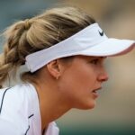 Eugenie Bouchard of Canada in action during the third round at the 2020 Roland Garros Grand Slam tennis tournament