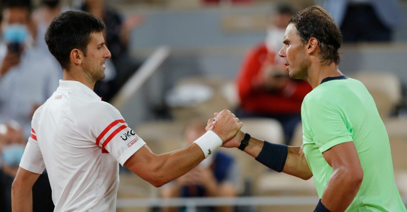 Rafael Nadal and Novak Djokovic, 2021
