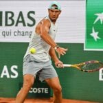 Rafael Nadal of Spain during a training session of Roland-Garros 2022, French Open 2022