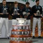 Team Russia in Podium during the Davis Cup 2021