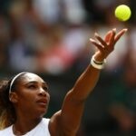 Serena Williams of the U.S. in action at Wimbledon in 2019