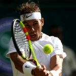 Spain's Rafael Nadal in action at Wimbledon in 2019