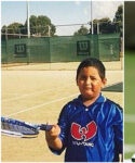Nick Kyrgios as a kid and at Wimbledon 2022